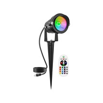 Christmas Rgbw Outdoor Spotlights For Yard, 10W Color Changing Landscape... - $37.99