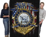 Pcw - Us Navy Strong Blanket - Gift Military Tapestry Throw Woven From C... - $77.92