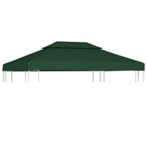 Gazebo Cover Canopy Replacement 310 g / m² Green 3 x 4 m - £53.22 GBP