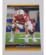 Ryan Ramczyk New Orleans Saints Wisconsin Badgers 2017 Leaf Draft Gold C... - £0.78 GBP