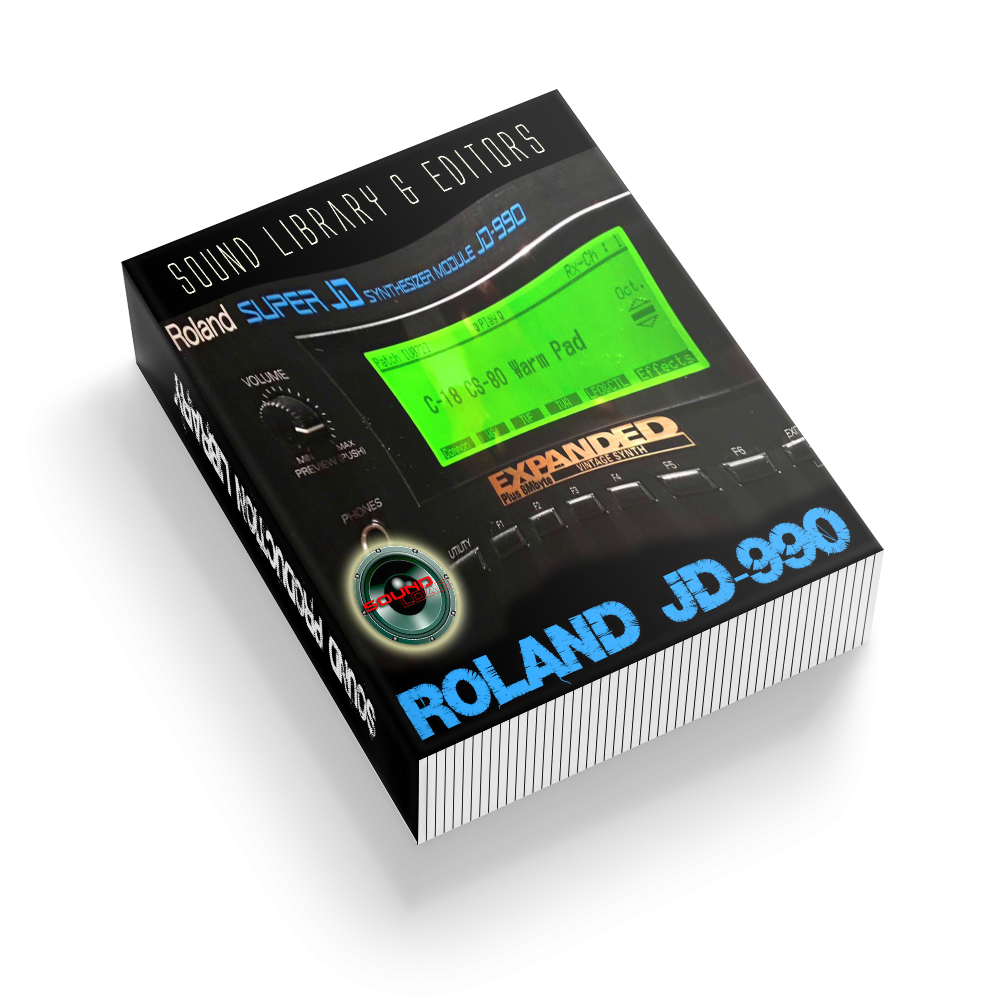 By Roland JD-990 ORIGINAL FACTORY &amp; newly created Sound Library &amp; Editor - $12.99