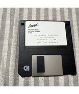 Vintage Software Imsi Animated Desktop For Windows 1993 3.5&quot; Floppy Disk - $145.15 MXN