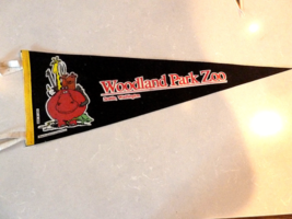 Woodland Park Zoo Souvenir Pennant SEATTLE WA 26&quot; long 1988 zoological society - £9.27 GBP