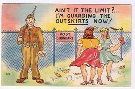 Comic Postcard Guarding The Skirts Army Life Comics Series S - $3.63