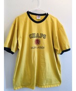 Chaps Ralph Lauren Vintage T Shirt Size XL Yellow 100% Cotton Made in US... - £37.32 GBP