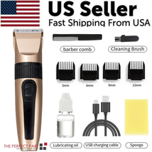 Professional Hair Clippers Trimmer Mens Barber Hair Cutting Kit Machine Cordless - £36.55 GBP