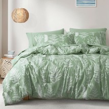 7 Pieces Queen Comforter Set, Ultra Soft Bed In A Bag Comforter &amp; Sheet Set- Bot - £70.24 GBP