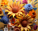 Floral Sublimation Ready To Press Transfer Prints: Spring Flower Bundle(10 qty) - $10.99