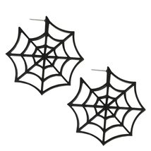 Horror Acrylic Festival Jewelry Gifts Trend Jewelry Spider Web Party Stud Earrin - £7.90 GBP