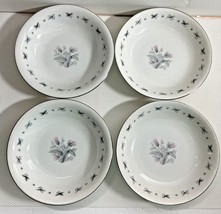 Vintage Seyei Japan Fine China Teresa 5 1/2&quot; Dessert Bowl ~ Set of 4 #2154 - £15.98 GBP