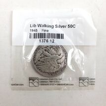 1945 Walking Liberty Half Dollar Silver 50 Cent Fine - $42.99