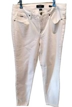 Nine West Jeans Women&#39;s Twill Slim Fit Gramercy Crop Jean Size 10 White - $262.87 MXN