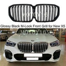 ABS Glossy Black Grill for BMW New X5 G05 M-Look Front Kidney Upper Grille 19+  - £78.25 GBP