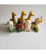 Lot of Vintage Rubber Squeaky Toy Animals 5&quot; Japan Circus Elephant Giraf... - $26.59 CAD