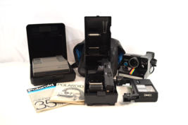 Polaroid Camera LOT One Step SE Spectra System Auto Film Processor Lenmar OS-2 - £45.65 GBP