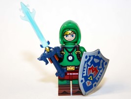 Gift Minifigure Link Hooded Legend of Zelda Nintendo Game Fast Ship - £5.03 GBP