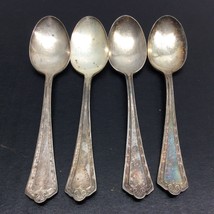 Vintage WM Rogers &amp; Son AA Silverplate Teaspoon Set of 4 5 3/4&quot; L Pat 12-28-1915 - £21.75 GBP