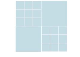 Mexican Mission Cement Tile Solid Handcrafted 10 sqf - Lightblue - 8x8&quot; - $2,248.15 MXN