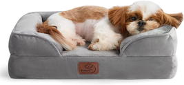 Extra Small Orthopedic Dog Bed - Washable Bolster Dog Sofa Beds for Cats, Suppor - £46.80 GBP