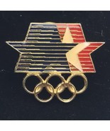 USA Olympics 1984 LA Rings Red White Blue Vintage 80s - $10.00