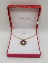Charter Club Gold-Tone Crystal Wreath Pendant Necklace - £11.80 GBP