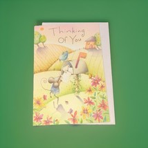 Vtg Hallmark Crown Greeting Card Thinking Of You Happy Day  Unused 2000 Y2K - $5.95