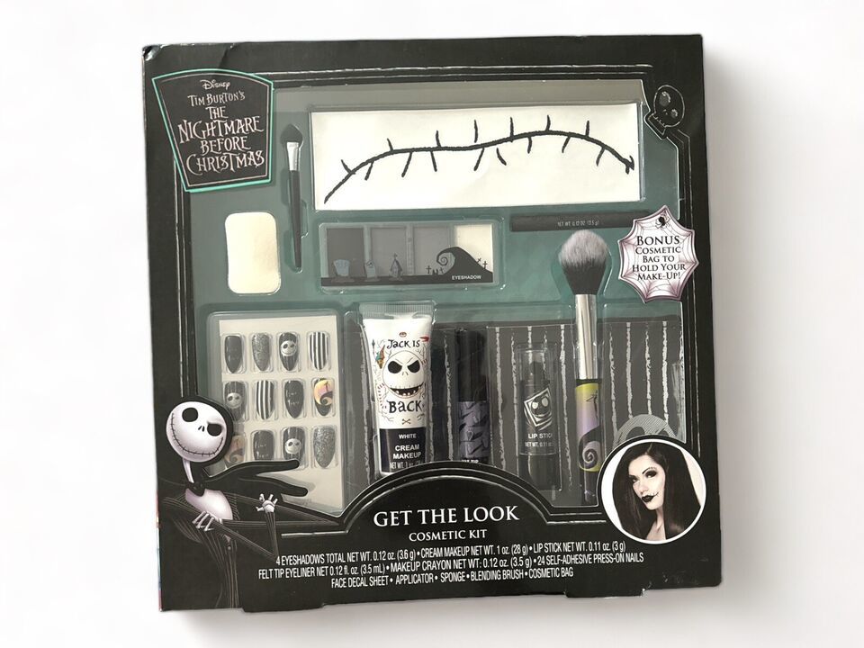 Nightmare Before Christmas Cosmetic Kit Get The Look Jack Skellington Cosplay - £15.06 GBP