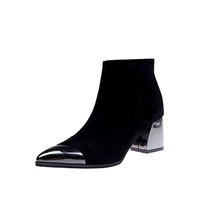 2021 Fashion Ladies High Heels Boots Warm Shoes Pointed toe Women Winter Chelsea - £40.57 GBP