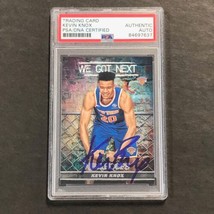 2018-19 NBA Hoops &quot;We Got Next&quot; #WGN-9 Kevin Knox Signed Card PSA Slabbed Knicks - £47.20 GBP