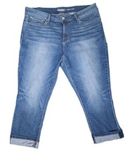 Signature By Levi Womens Jeans Blue Denim Regular Fit Modern Capri Size ... - £19.83 GBP