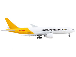 Boeing 777F Commercial Aircraft w Flaps Down Southern Air - DHL White Yellow 1/4 - £58.04 GBP