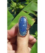 Lapis Lazuli ring / Electroformed copper - $79.54 CAD