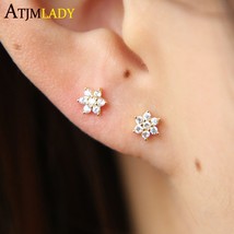 2021 New Arrival Brinco Earrings Cute Jewelry Delicate Girl Women Ear Stud Tiny  - £12.12 GBP