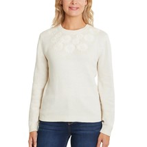 Ella Moss Ladies&#39; Embroidered Sweater, GARDENIA, MED  - £11.61 GBP
