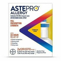 2 BOXES Astepro Allergy Medicine*09/2025*Steroid Free Antihistamine Nasa... - $16.99