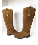 Sam Edelman Penny Tan Caramel Brown Suede Leather Tall High Riding Boots... - £71.74 GBP