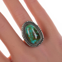 sz5.75 Chapman&#39;s Native American silver and turquoise ring - £59.35 GBP