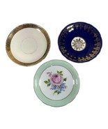 Lot of 3 Replacement Saucer ONLY Paragon Double Warrant Ansley Cobalt Bl... - $26.17