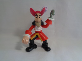Disney Imaginext Peter Pan Captain Hook Villain PVC Figure or Cake Topper 3 1/4&quot; - £1.82 GBP