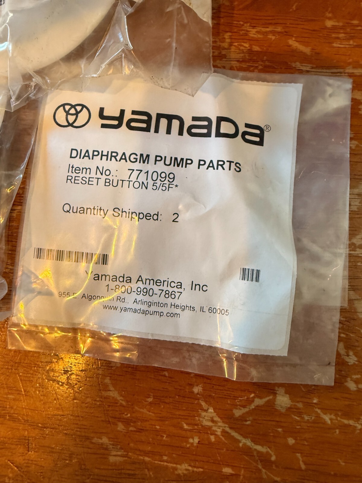 NEW OEM LOT of 2 Yamada Double Air Diaphragm Pump Reset Button 5/5F # 77... - $24.21