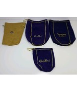 4 Crown Royal and Crown Royal Reserve Bags Various Sizes - £10.70 GBP