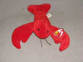 Rare Retired TY BEANIE BABY Babies PINCHERS Lobster 1993 PVC Pellet Tag ... - $15.83