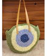 The Lunar Chic: Handcrafted Jute Crochet Tote with Stylish Sling - £28.96 GBP