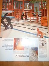 Vintage Armstrong Vinyl Floors Magazine Advertisement 1966 - $5.99