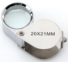20x =20 Power Jewelers Loupe MAGNIFYING GLASS jewelry coins stamp rock Magnifier - £16.62 GBP