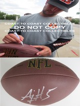 AJ McCarron Houston Texans Alabama signed autographed NFL football COA p... - £86.72 GBP