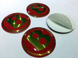 BENTLEY wheel center cap-set of 4-Metal Stickers-self adesive Top Qualit... - $19.00+