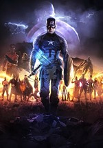 Captain America Mjolnir Poster | Framed Art | Canvas | Avengers Endgame ... - $19.99