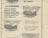Palmer&#39;s Hammocks &amp; Accessories 1909 Magazine Ad Middletown Connecticut - $17.82