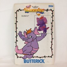 VTG 1985 Butterick 3504 Disney Wuzzles ELEROO 12&quot; Stuffed Toy Pattern Uncut - £8.11 GBP